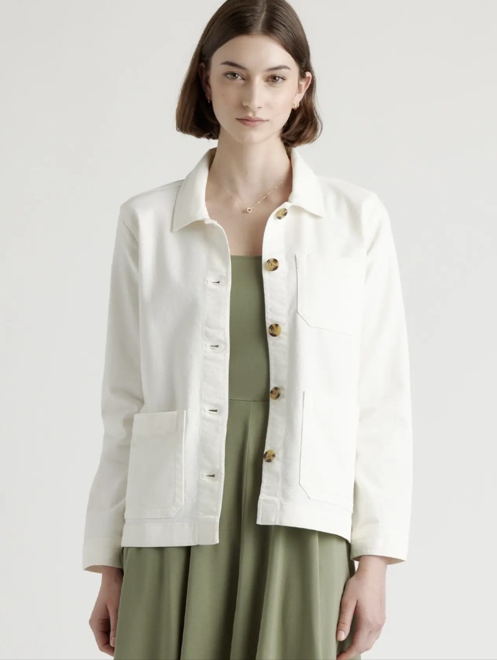 Quince, Organic Comfort Stretch Chore Jacket, Size M